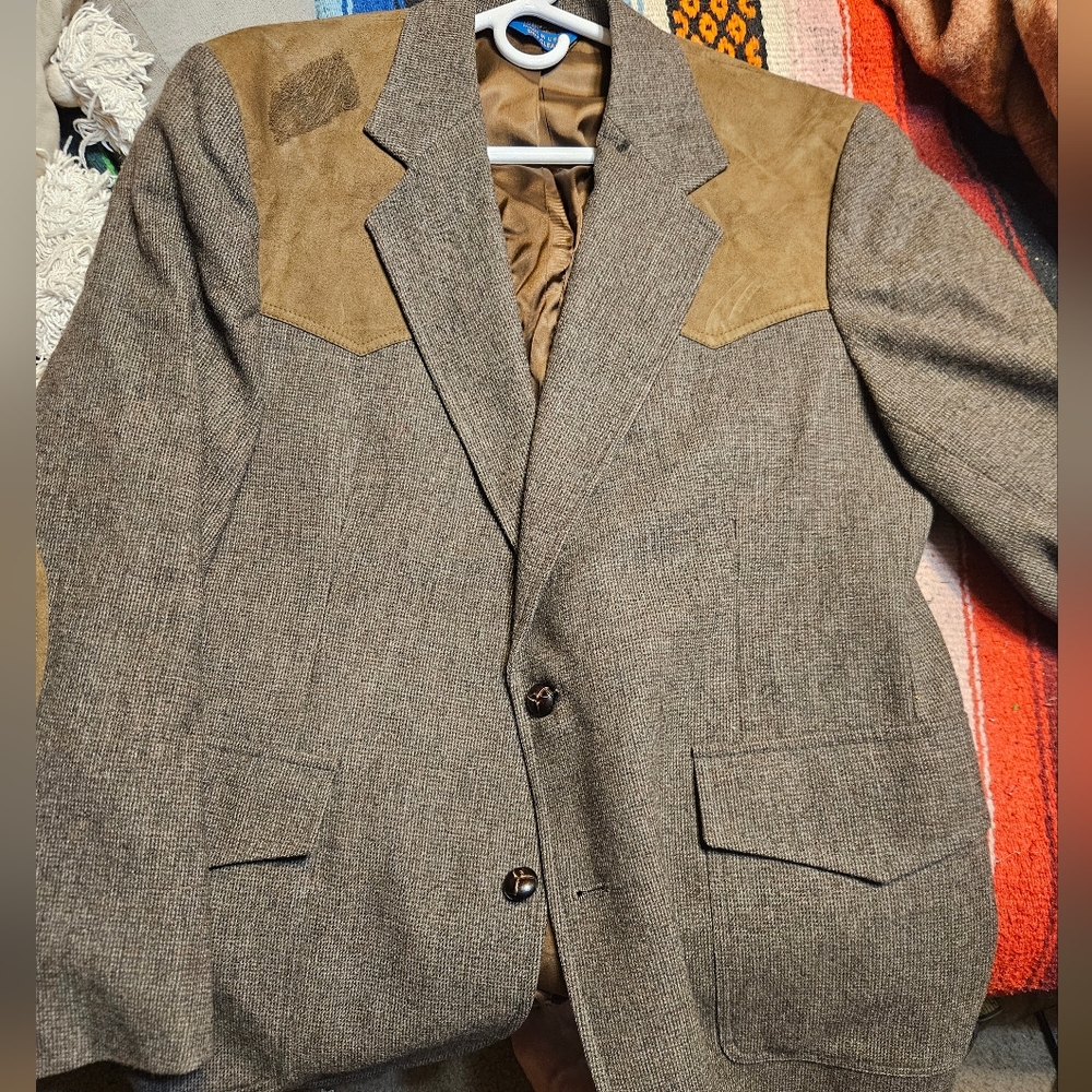 Pendleton Western Sport Jacket Wooland Suede Esta… - image 2